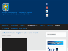 Tablet Screenshot of jandarmeriabistrita.ro